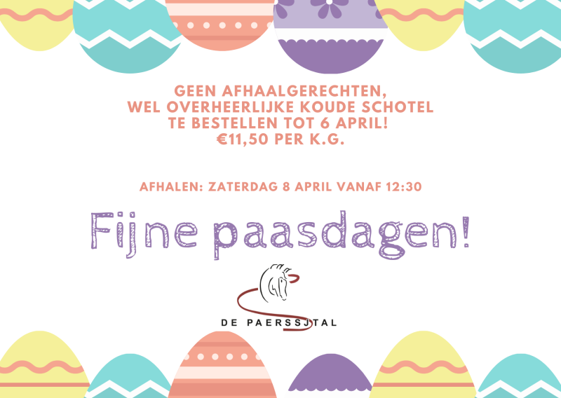 Afhaal koude schotel